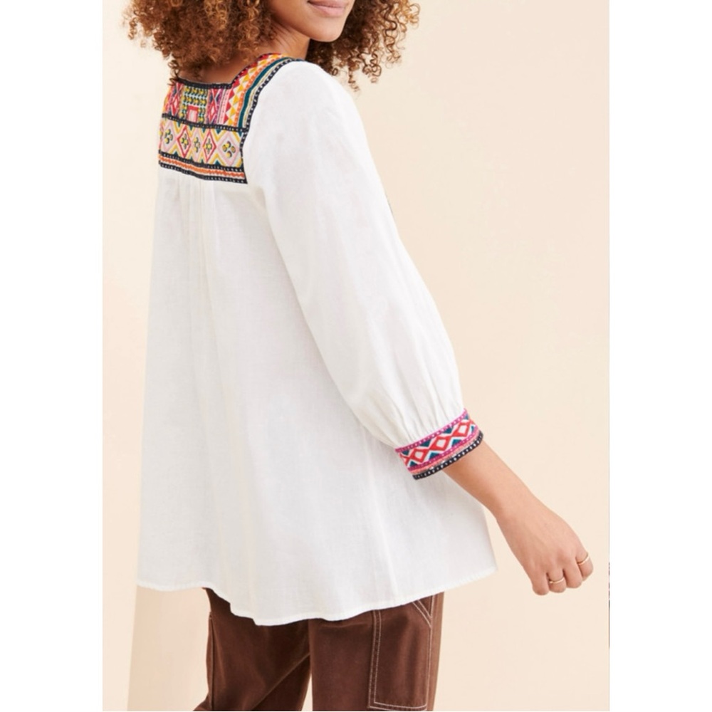 Anthropologie Abigail Embroidered Tunic View 2